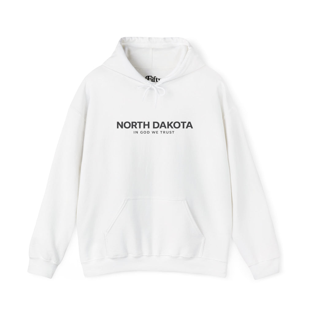 North Dakota All State In God We Trust Unisex Hooded Sweatshirt
