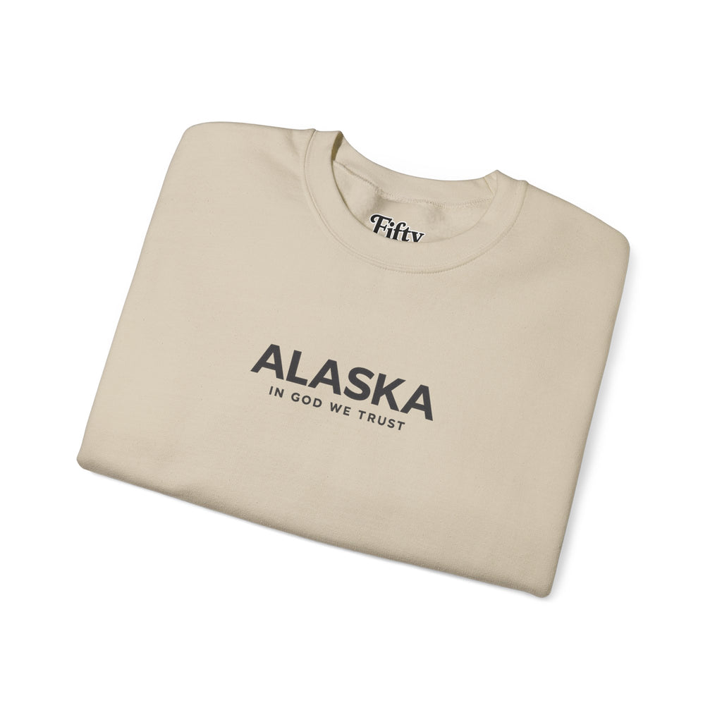 Alaska All State In God We Trust Unisex Crewneck Sweatshirt