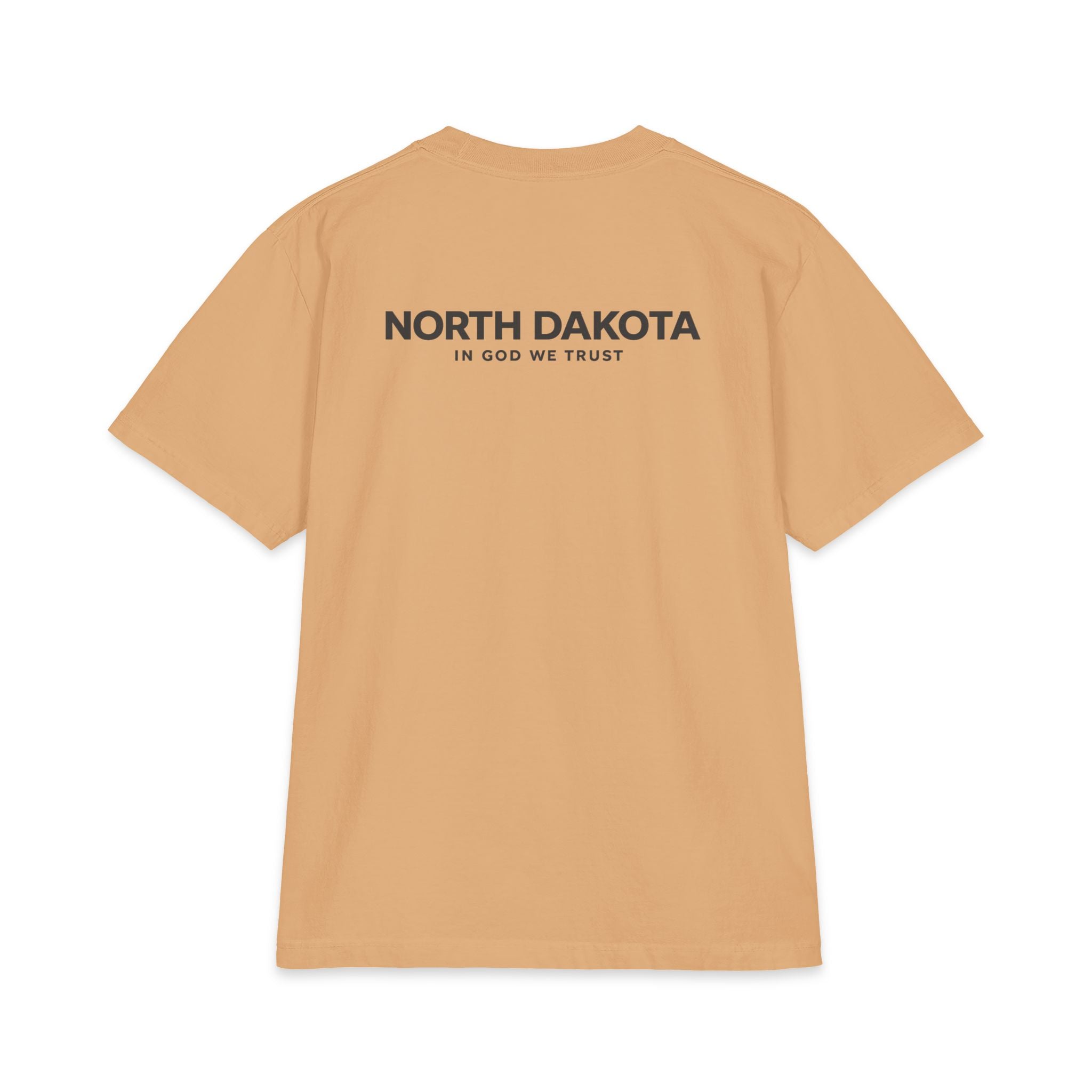 North Dakota All State In God We Trust Unisex Max Heavyweight Short Sleeve