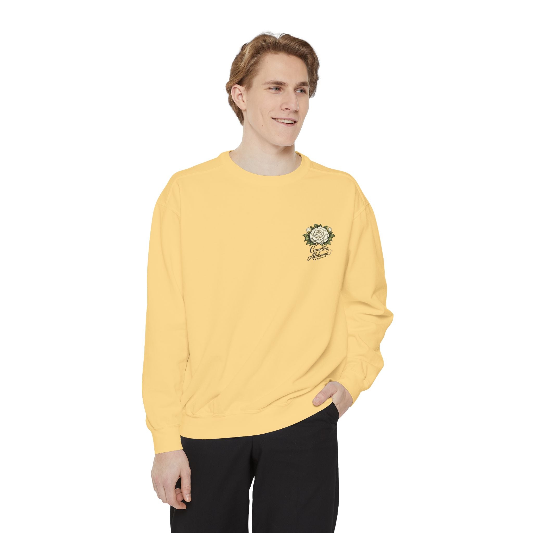 Camellia Alabama Sweatshirt — Vintage Floral Crewneck