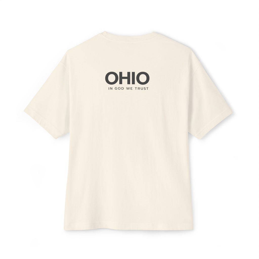 Ohio All State In God We Trust Unisex Casual Oversized Boxy Tee