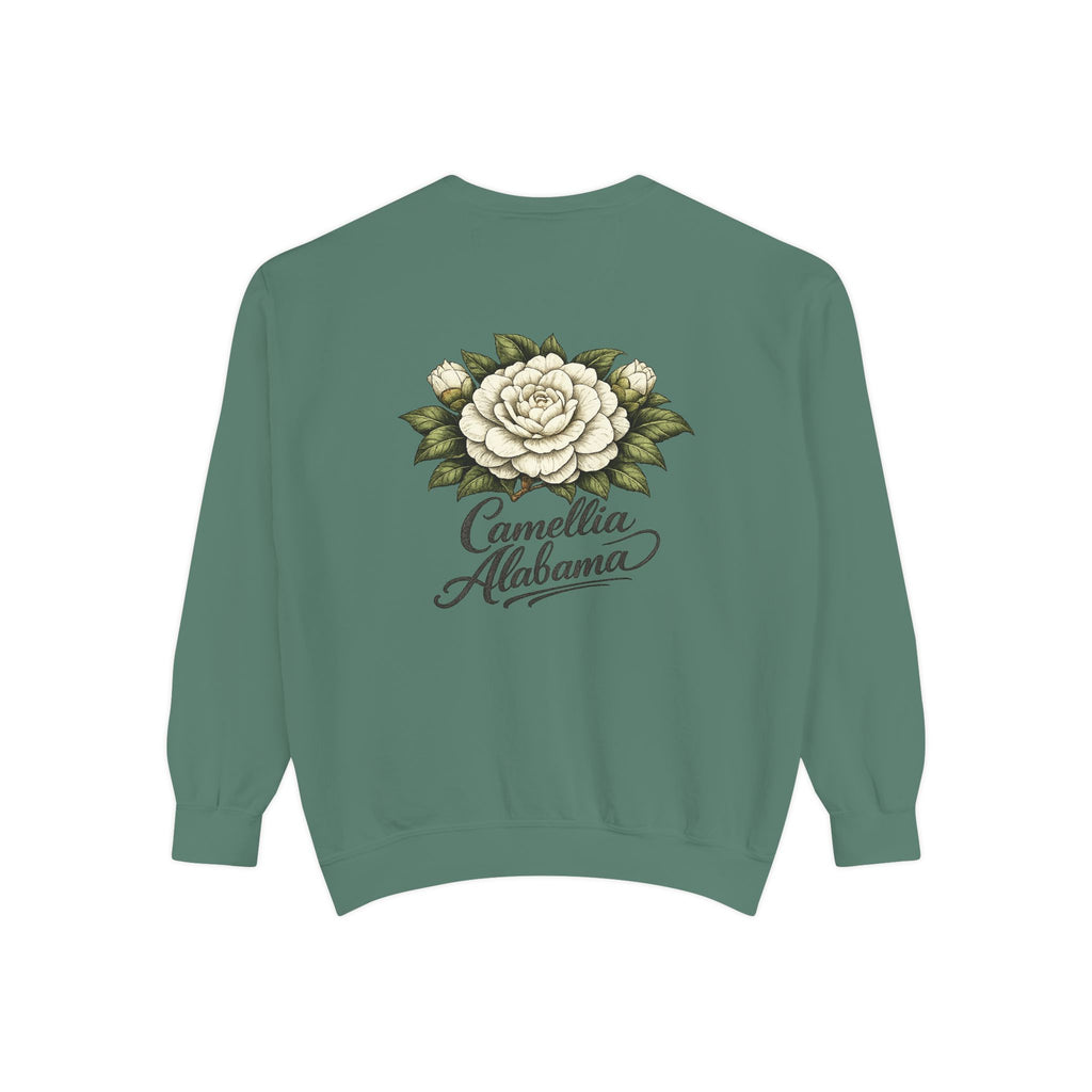 Camellia Alabama Sweatshirt — Vintage Floral Crewneck