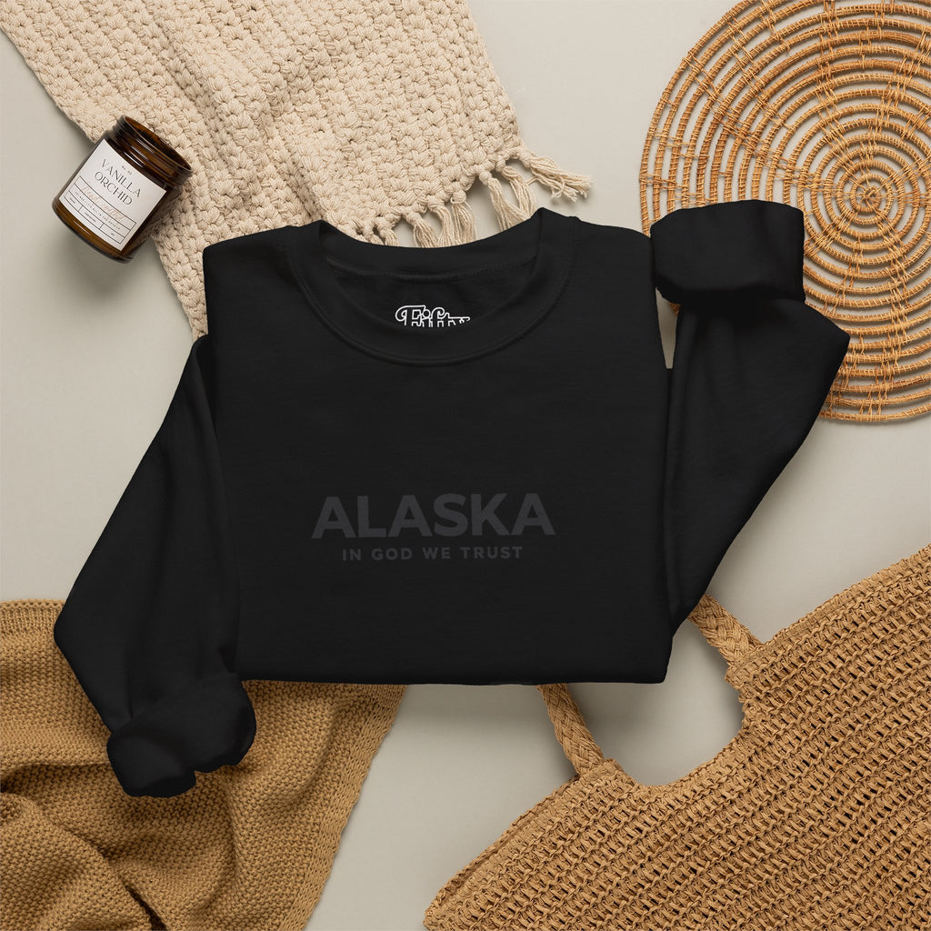 Alaska All State In God We Trust Unisex Crewneck Sweatshirt