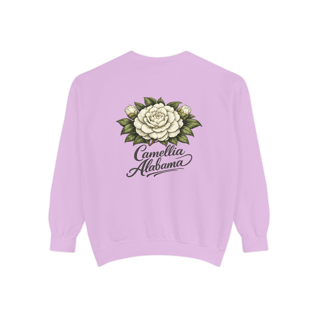 Camellia Alabama Sweatshirt — Vintage Floral Crewneck
