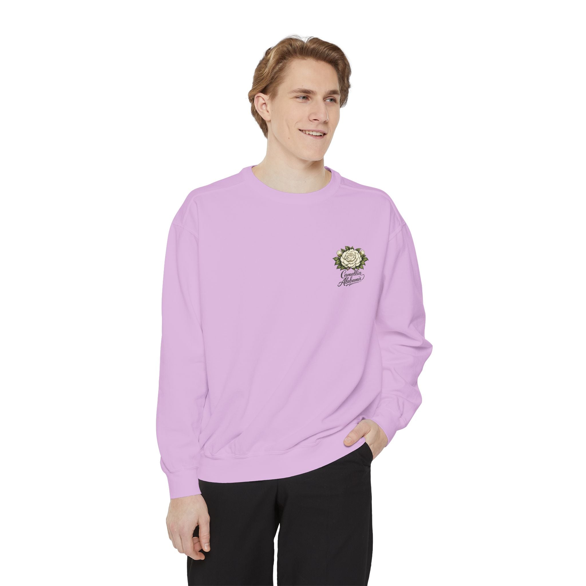 Camellia Alabama Sweatshirt — Vintage Floral Crewneck