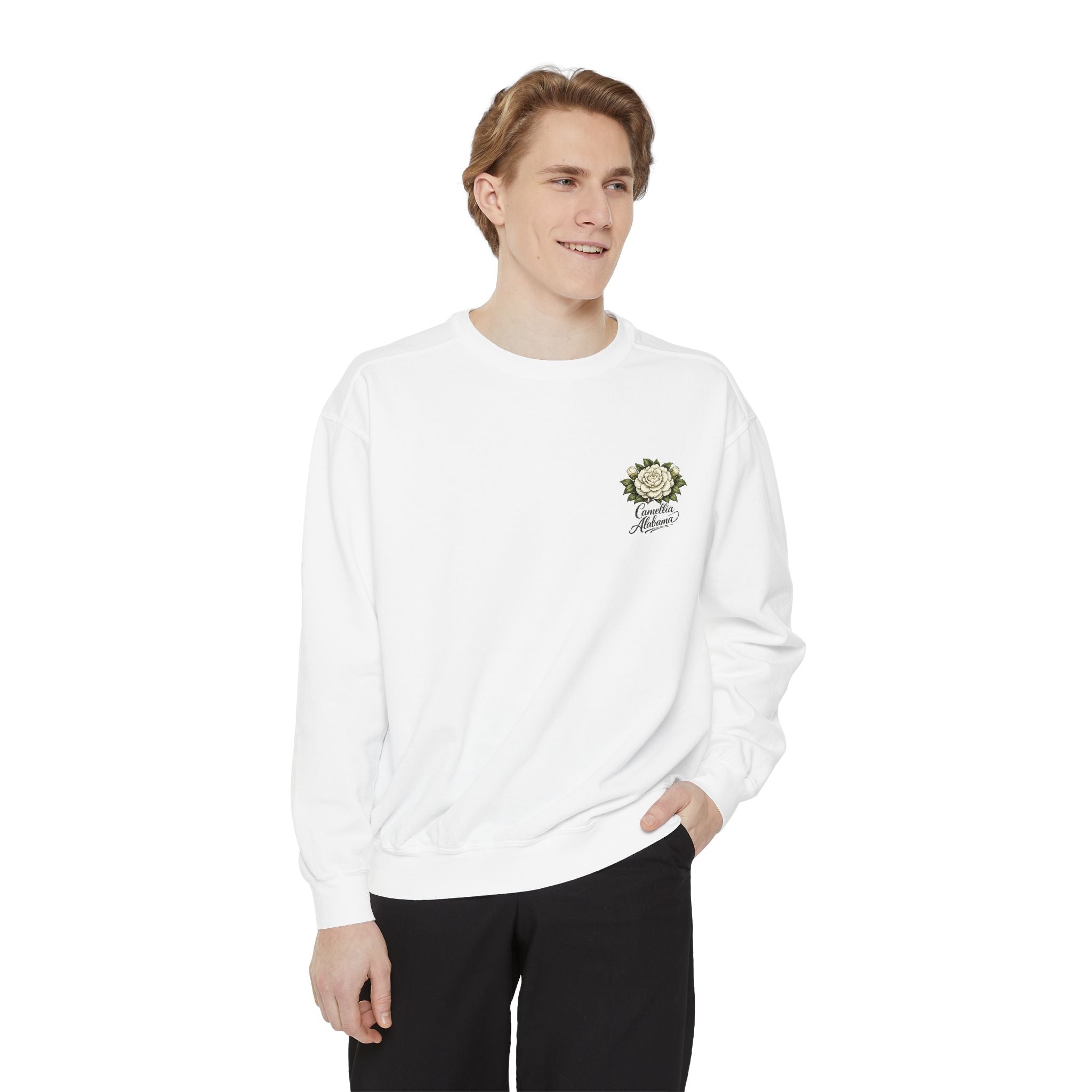 Camellia Alabama Sweatshirt — Vintage Floral Crewneck