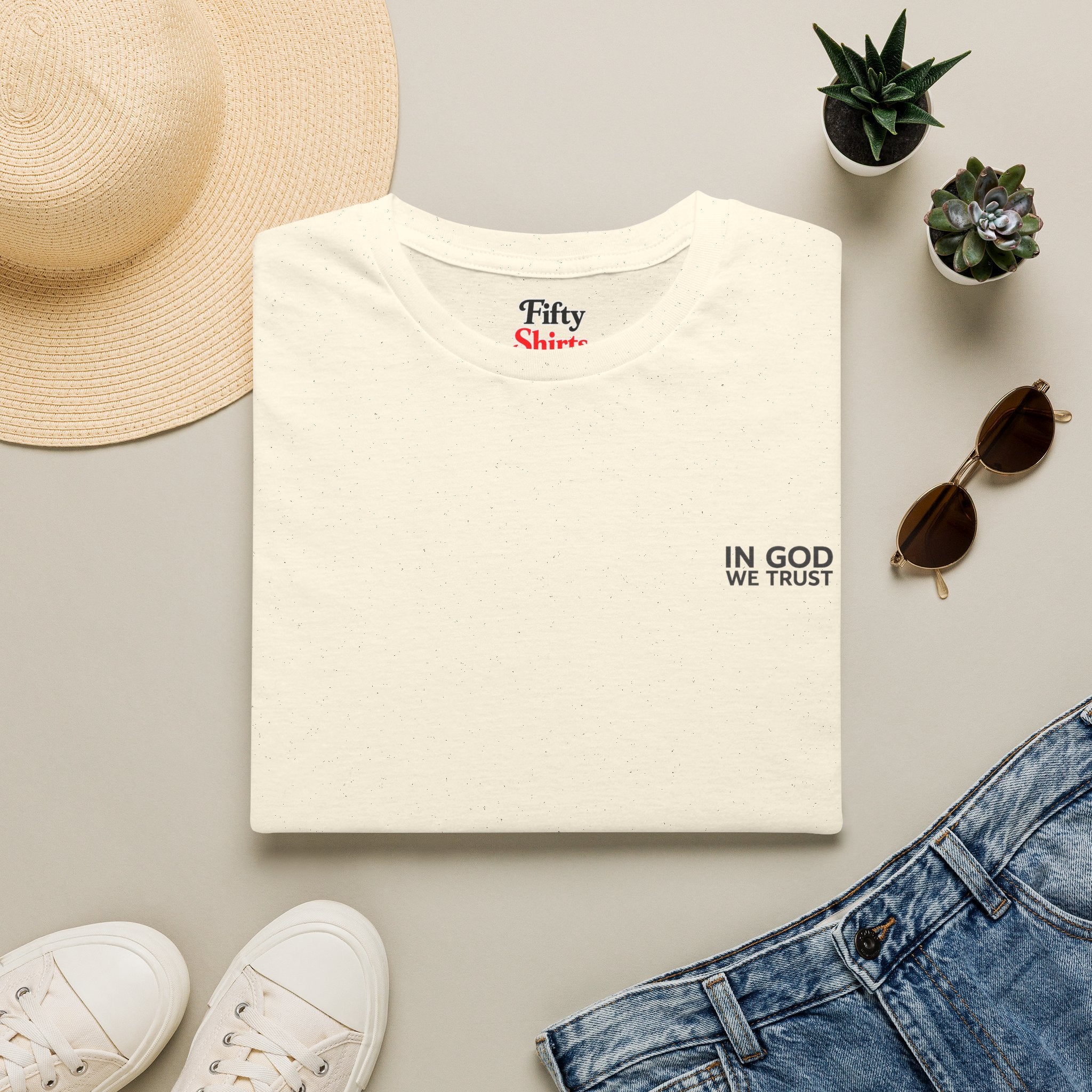 Delaware All State In God We Trust Unisex Everyday Tee