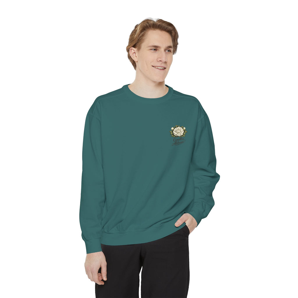 Camellia Alabama Sweatshirt — Vintage Floral Crewneck