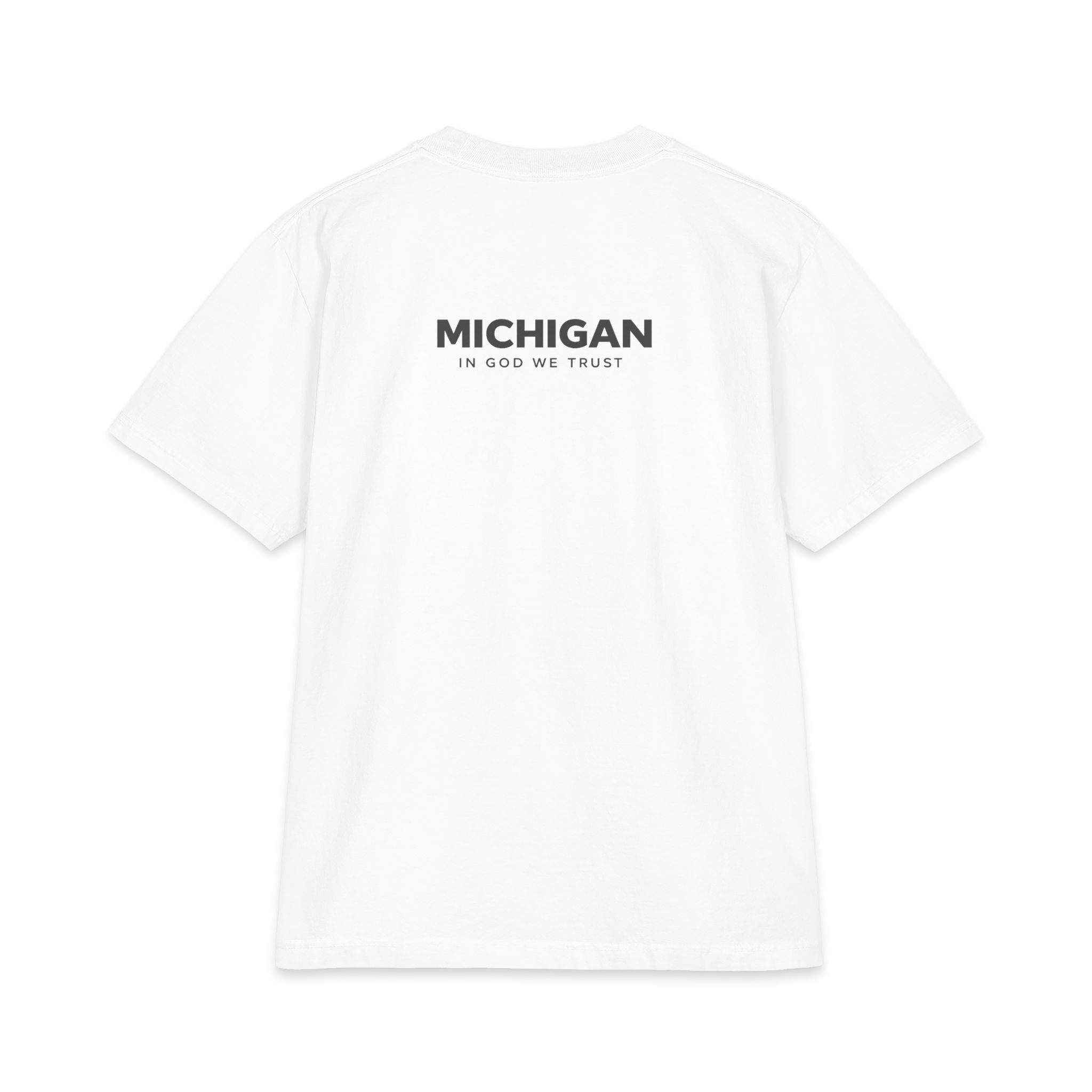 Michigan All State In God We Trust Unisex Max Heavyweight Short Sleeve