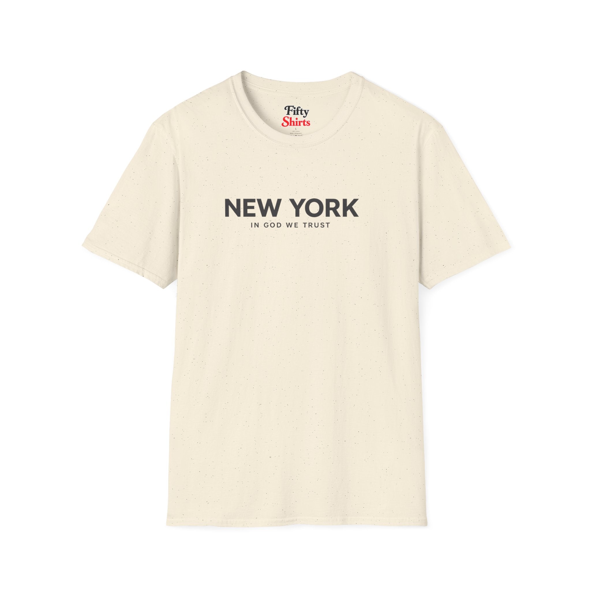 New York All State In God We Trust Front Design Unisex Everyday Tee
