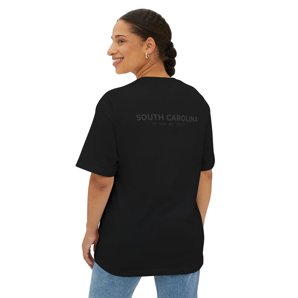 South Carolina All State In God We Trust Unisex Casual Oversized Boxy Tee