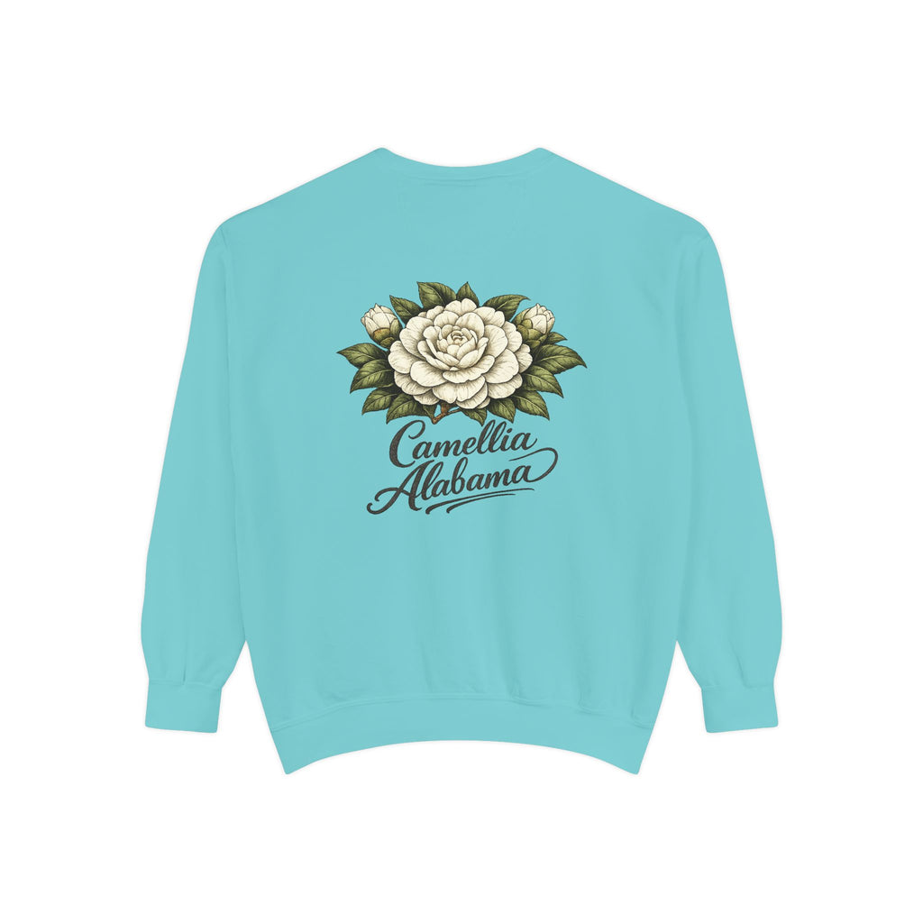 Camellia Alabama Sweatshirt — Vintage Floral Crewneck