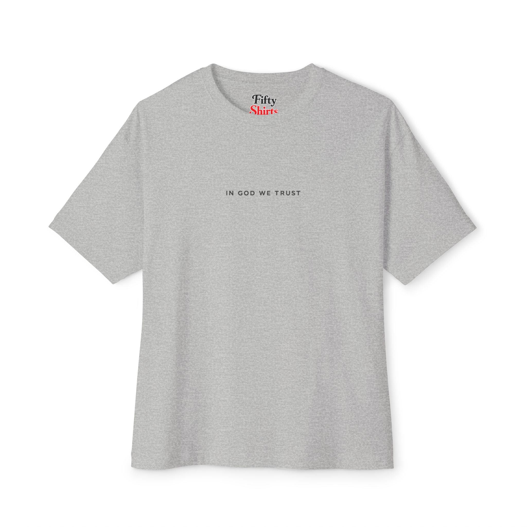 New York All State In God We Trust Unisex Casual Oversized Boxy Tee