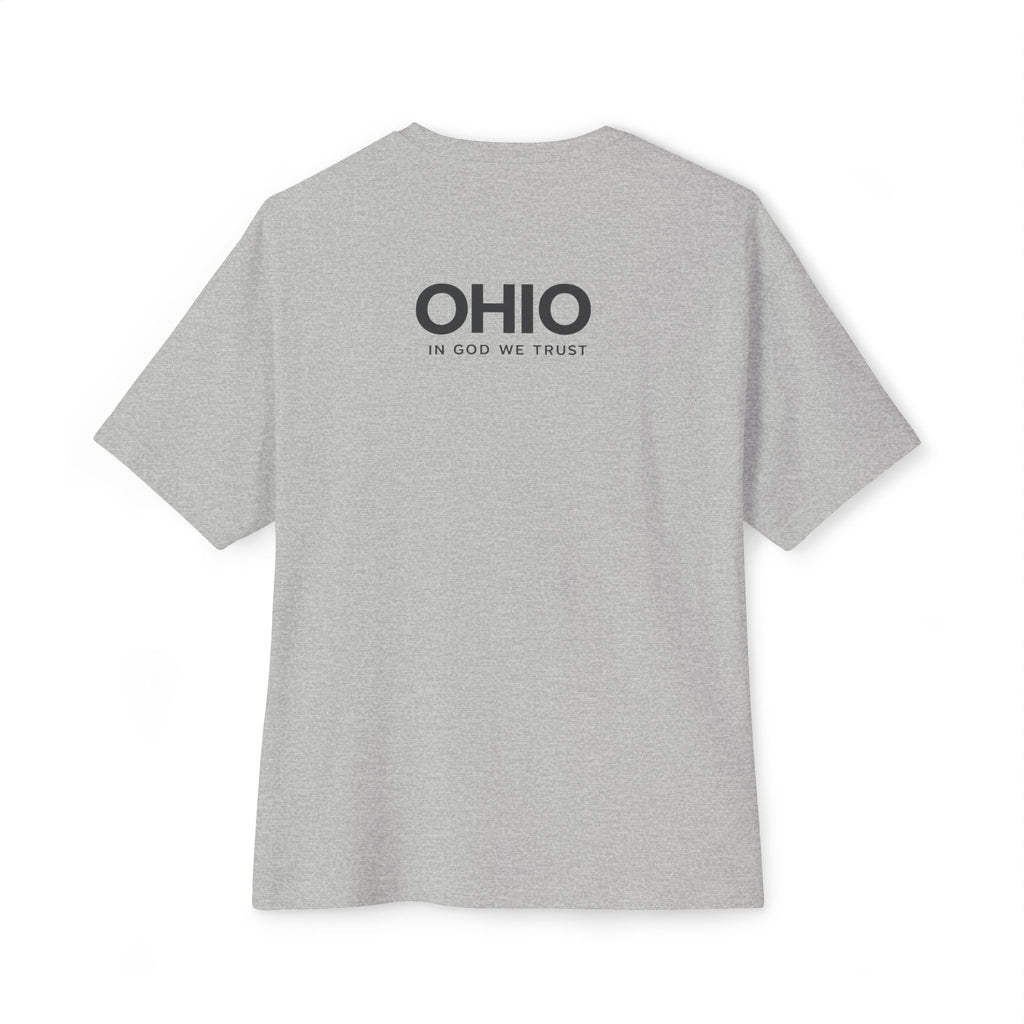 Ohio All State In God We Trust Unisex Casual Oversized Boxy Tee