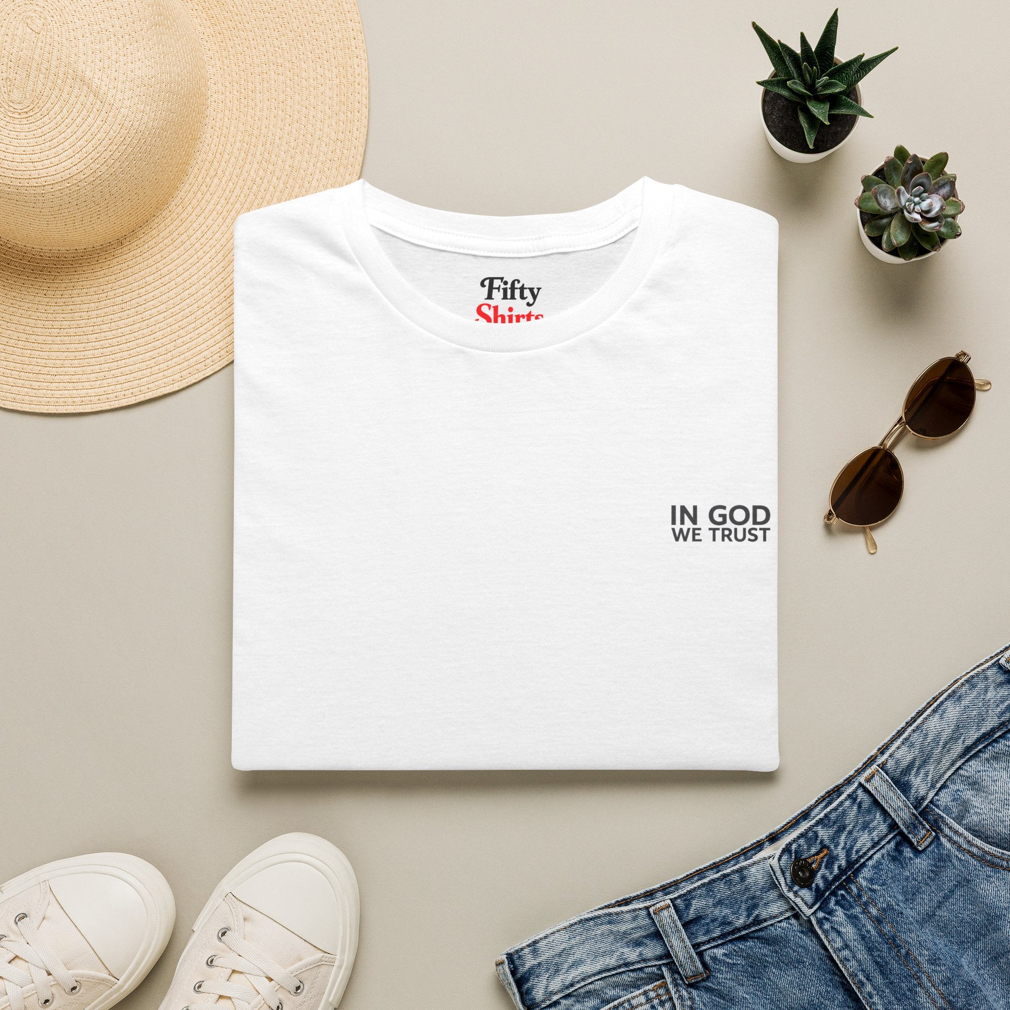 Delaware All State In God We Trust Unisex Everyday Tee