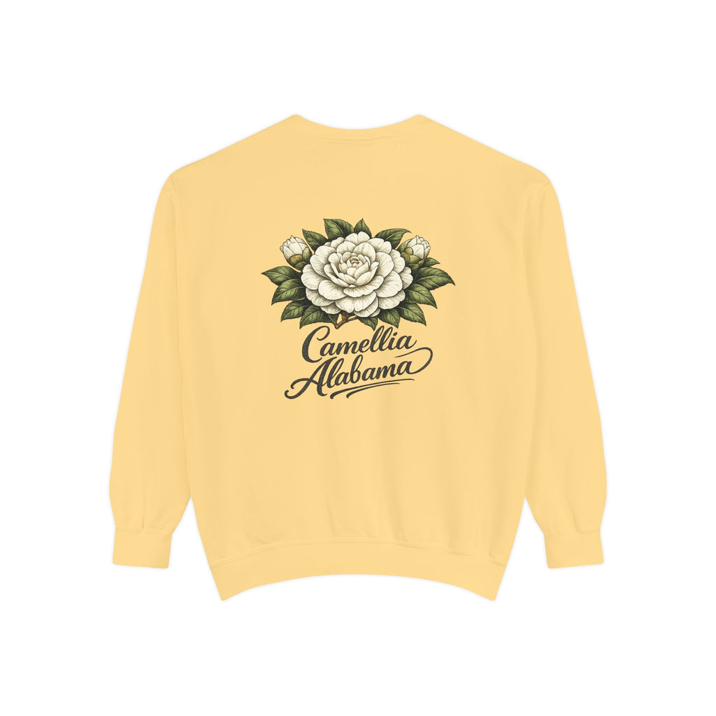 Camellia Alabama Sweatshirt — Vintage Floral Crewneck