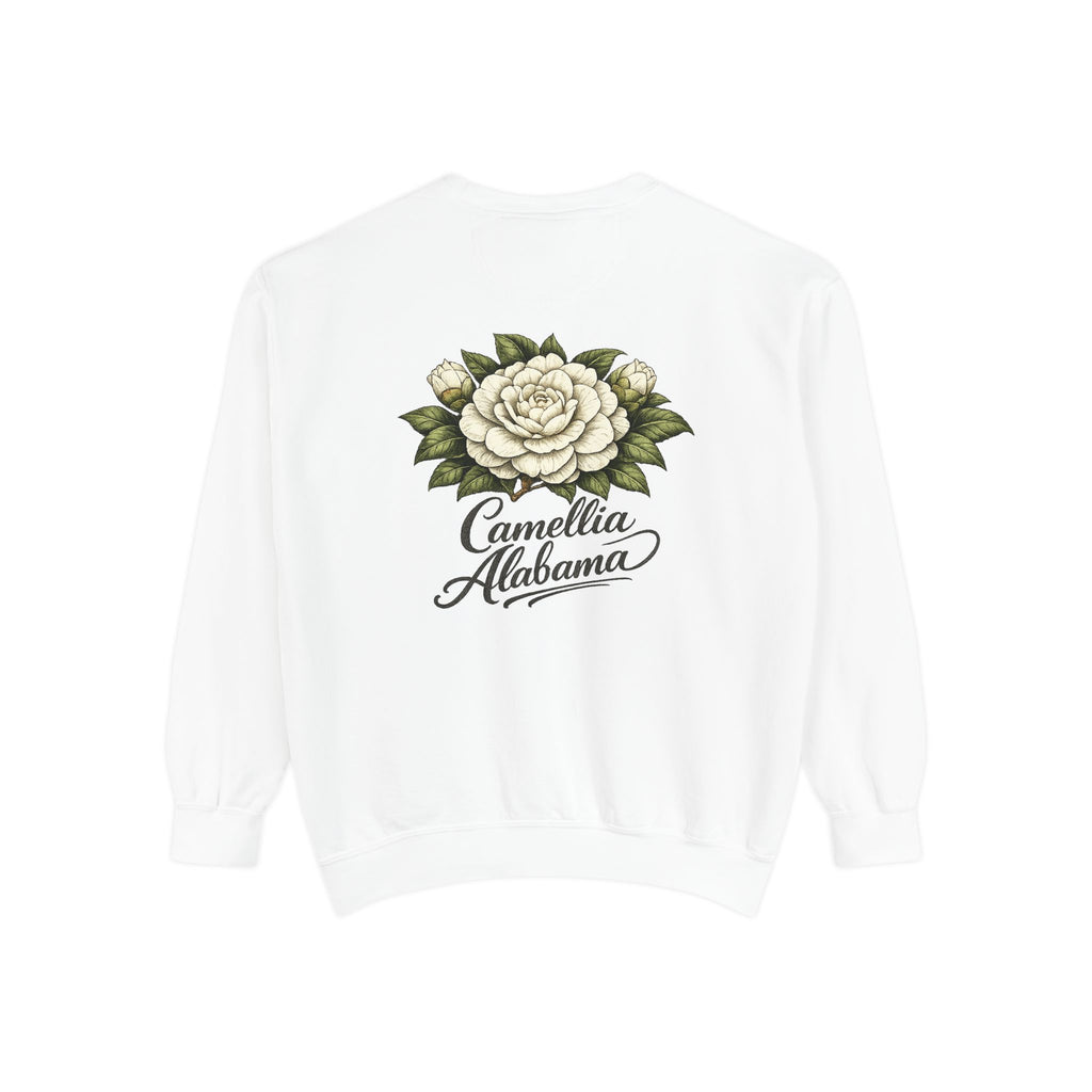 Camellia Alabama Sweatshirt — Vintage Floral Crewneck
