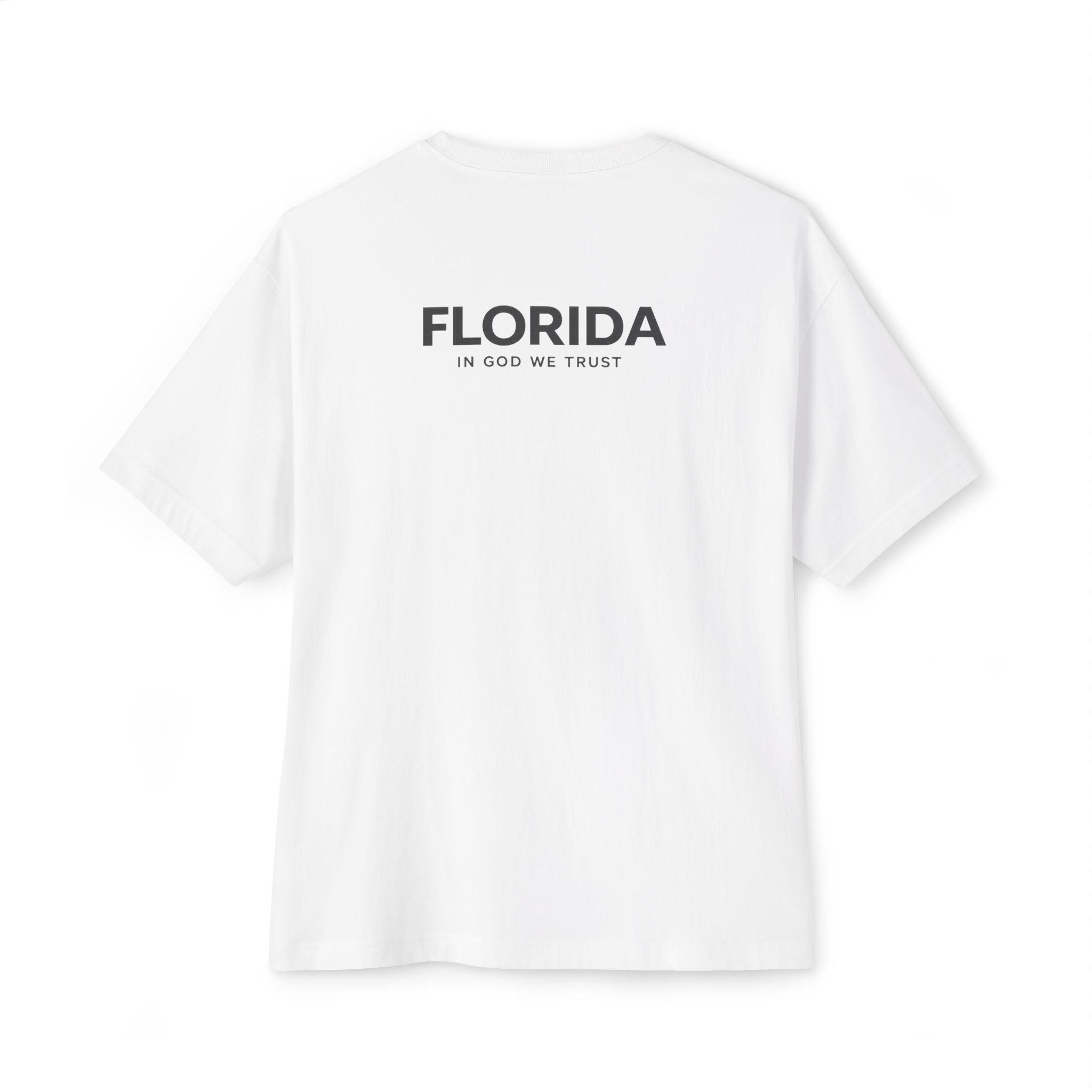 Florida All State In God We Trust Unisex Casual Oversized Boxy Tee
