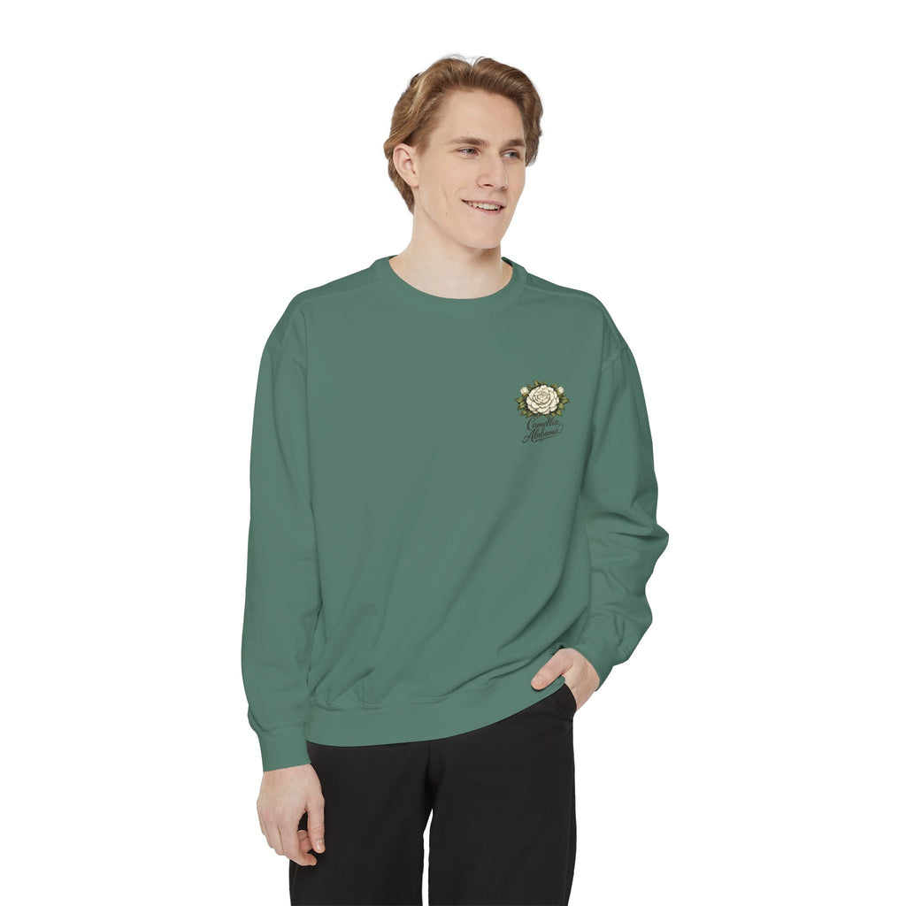 Camellia Alabama Sweatshirt — Vintage Floral Crewneck