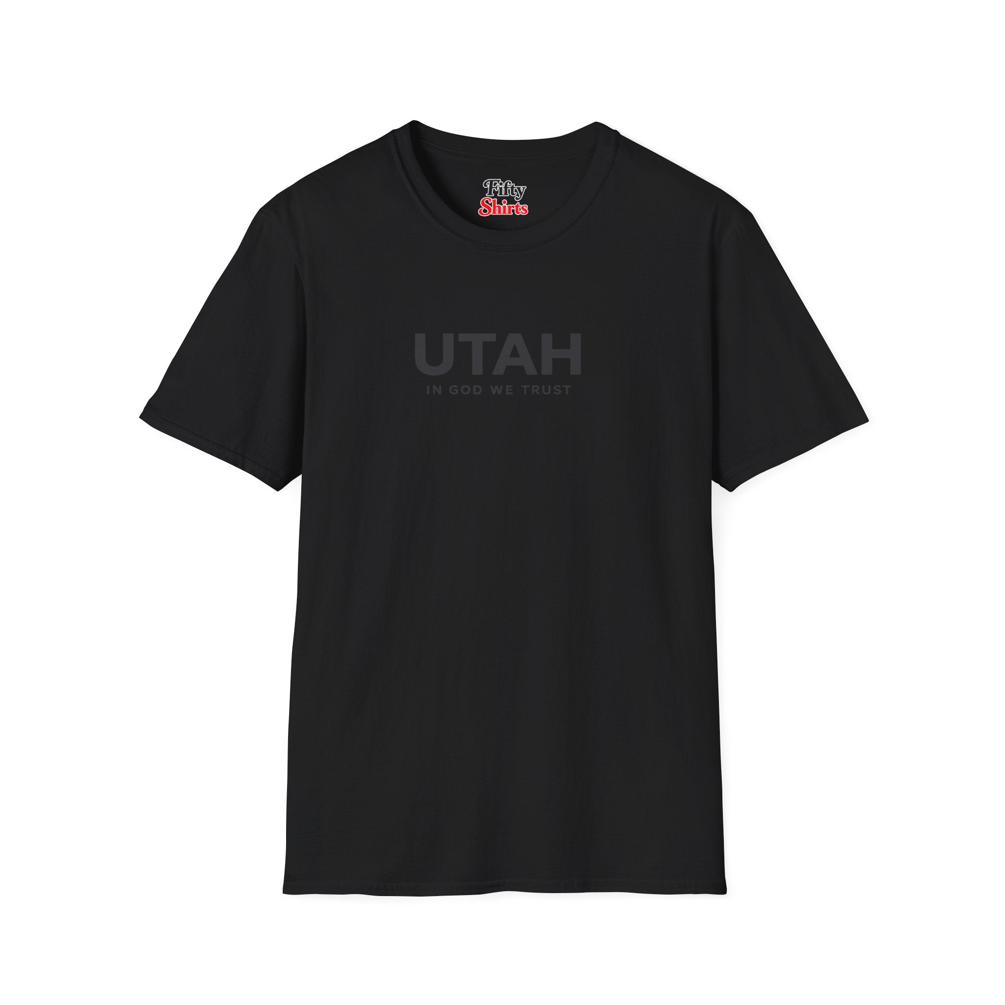 Utah All State In God We Trust Front Design Unisex Everyday Tee