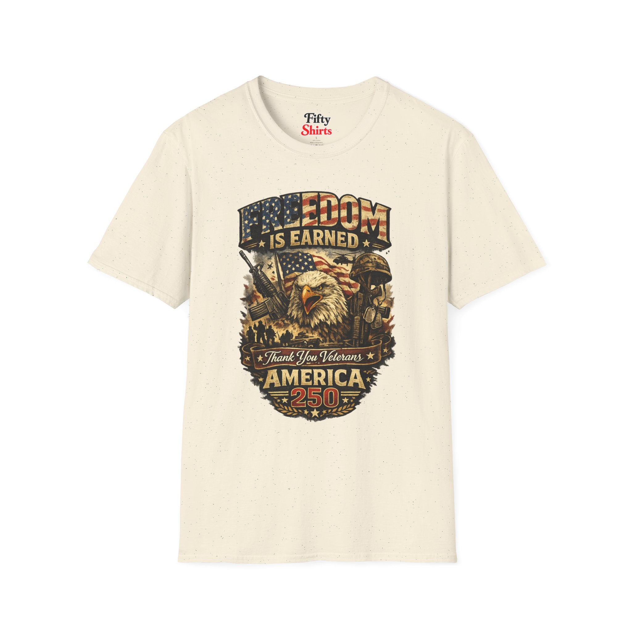 America 250 Veterans Freedom Is Earned Thank You Veterans
