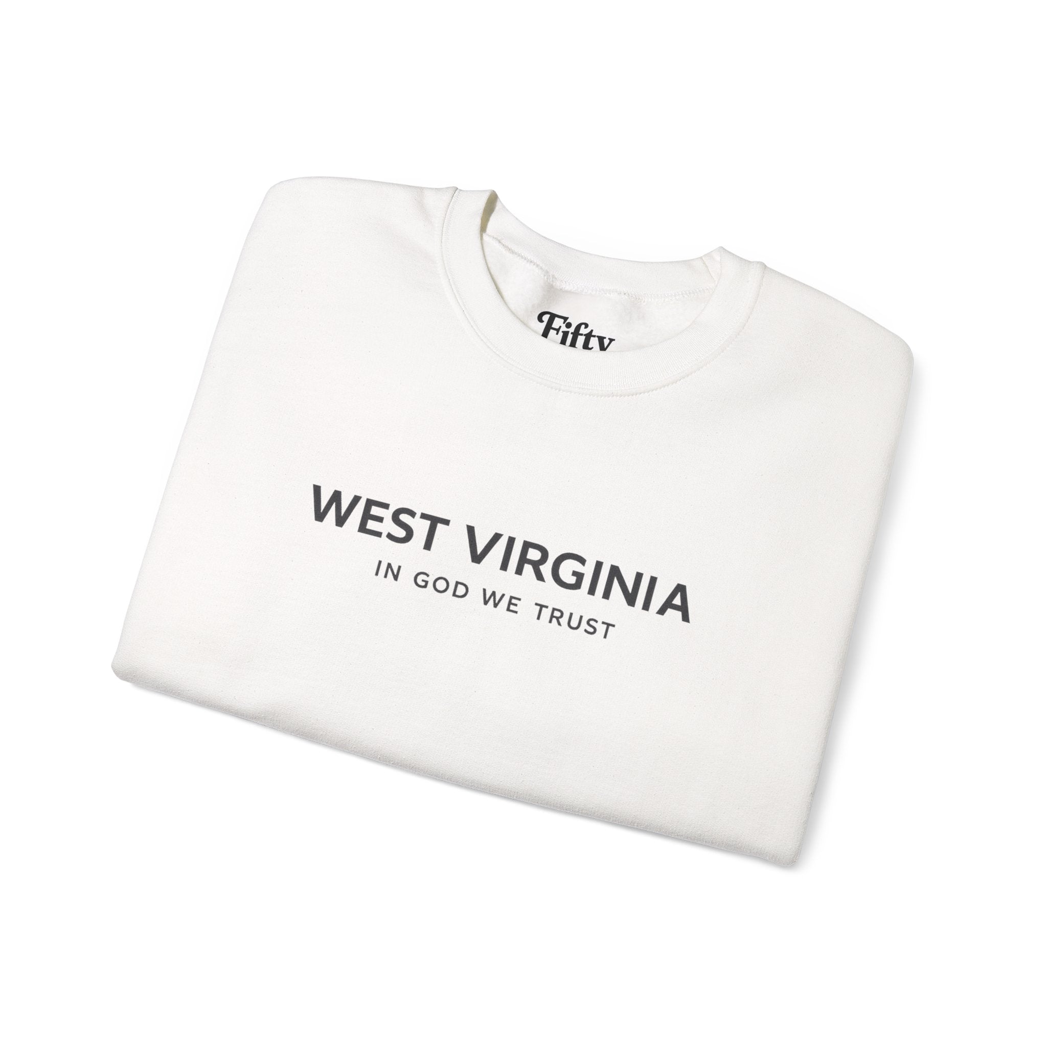 West Virginia All State In God We Trust Unisex Crewneck Sweatshirt