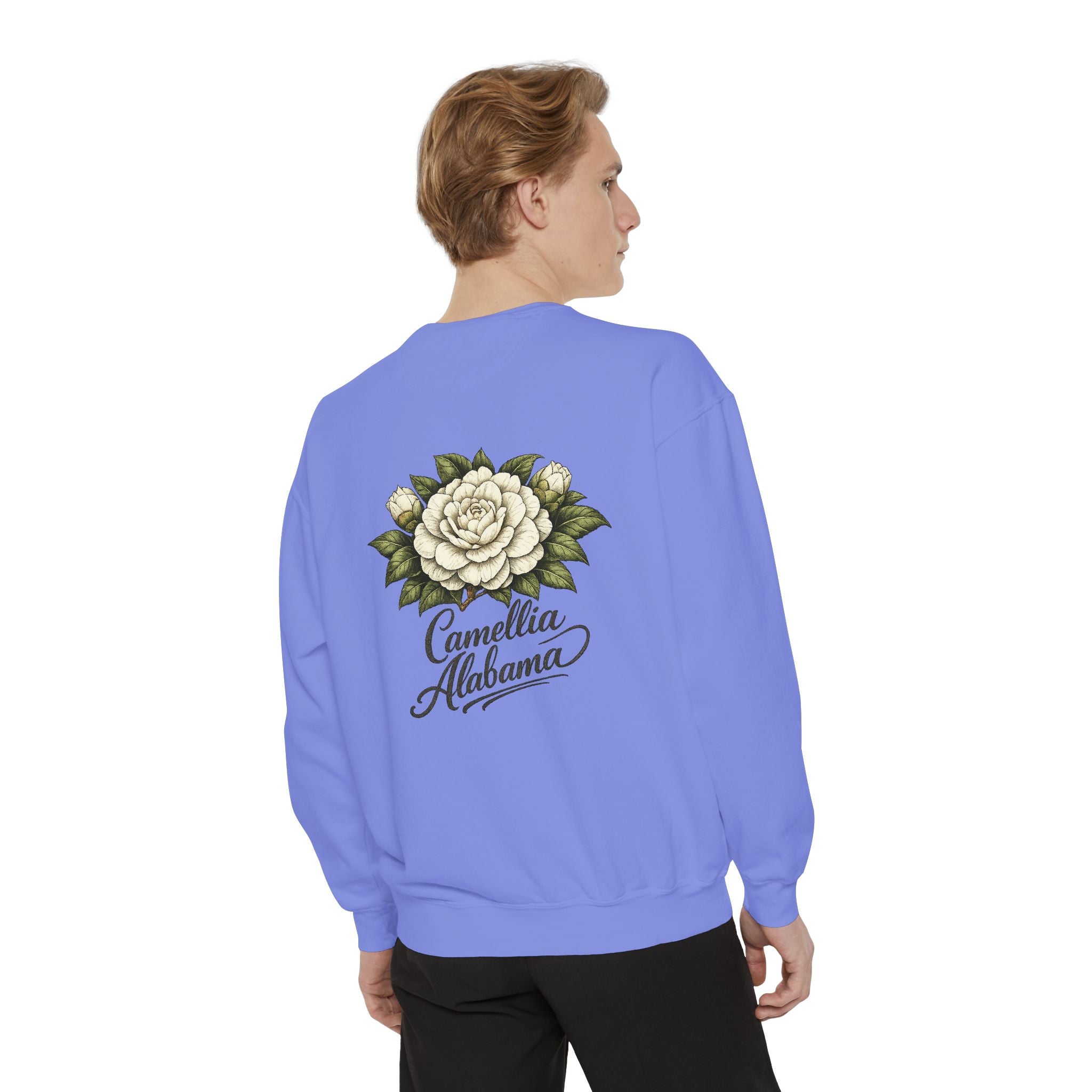 Camellia Alabama Sweatshirt — Vintage Floral Crewneck