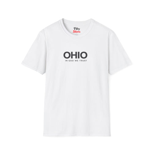 Ohio All State In God We Trust Front Design Unisex Everyday Tee