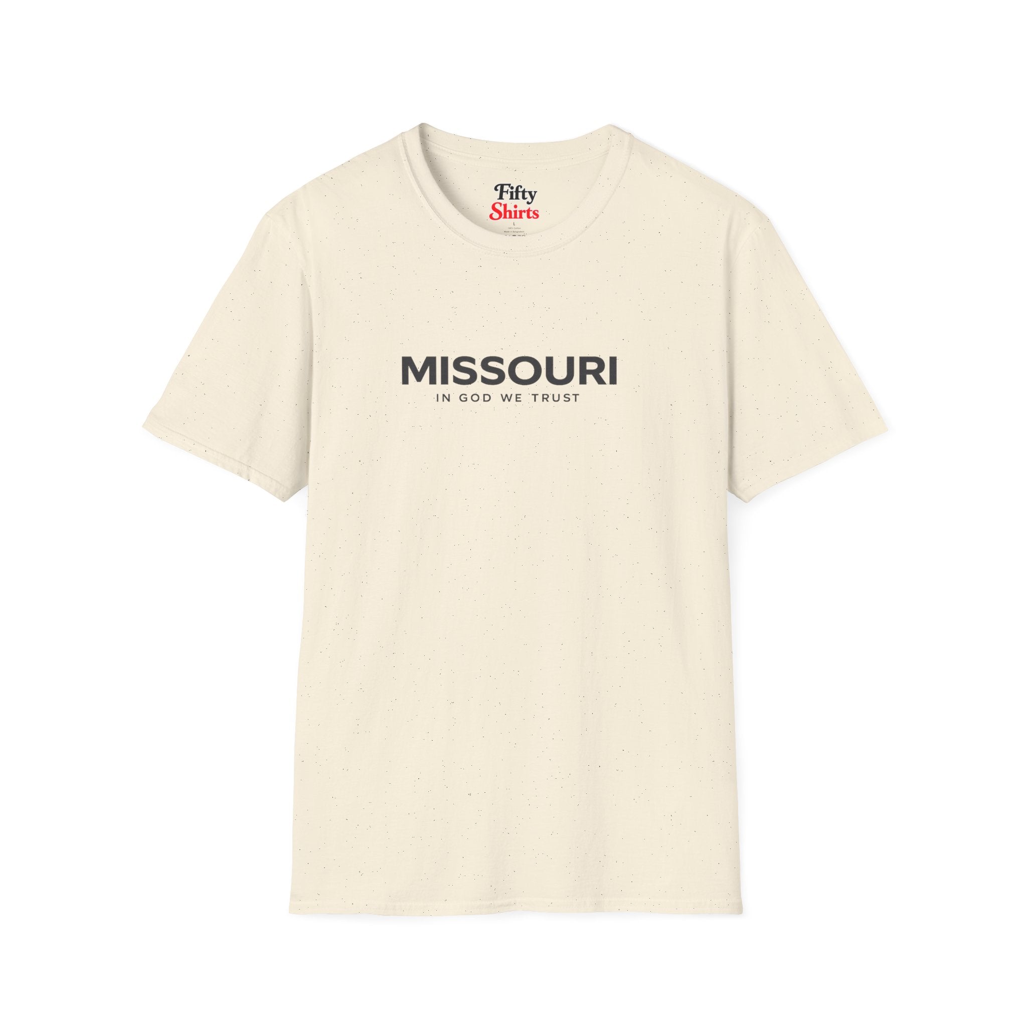 Missouri All State In God We Trust Front Design Unisex Everyday Tee