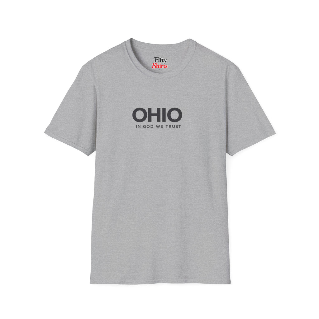 Ohio All State In God We Trust Front Design Unisex Everyday Tee
