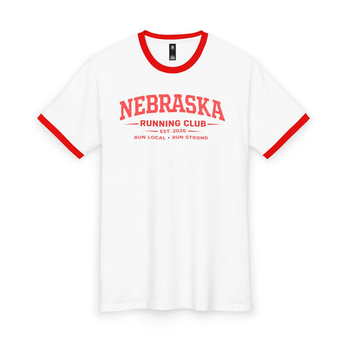 Nebraska Running Club 2026 All State Men's Staple Ringer Tee