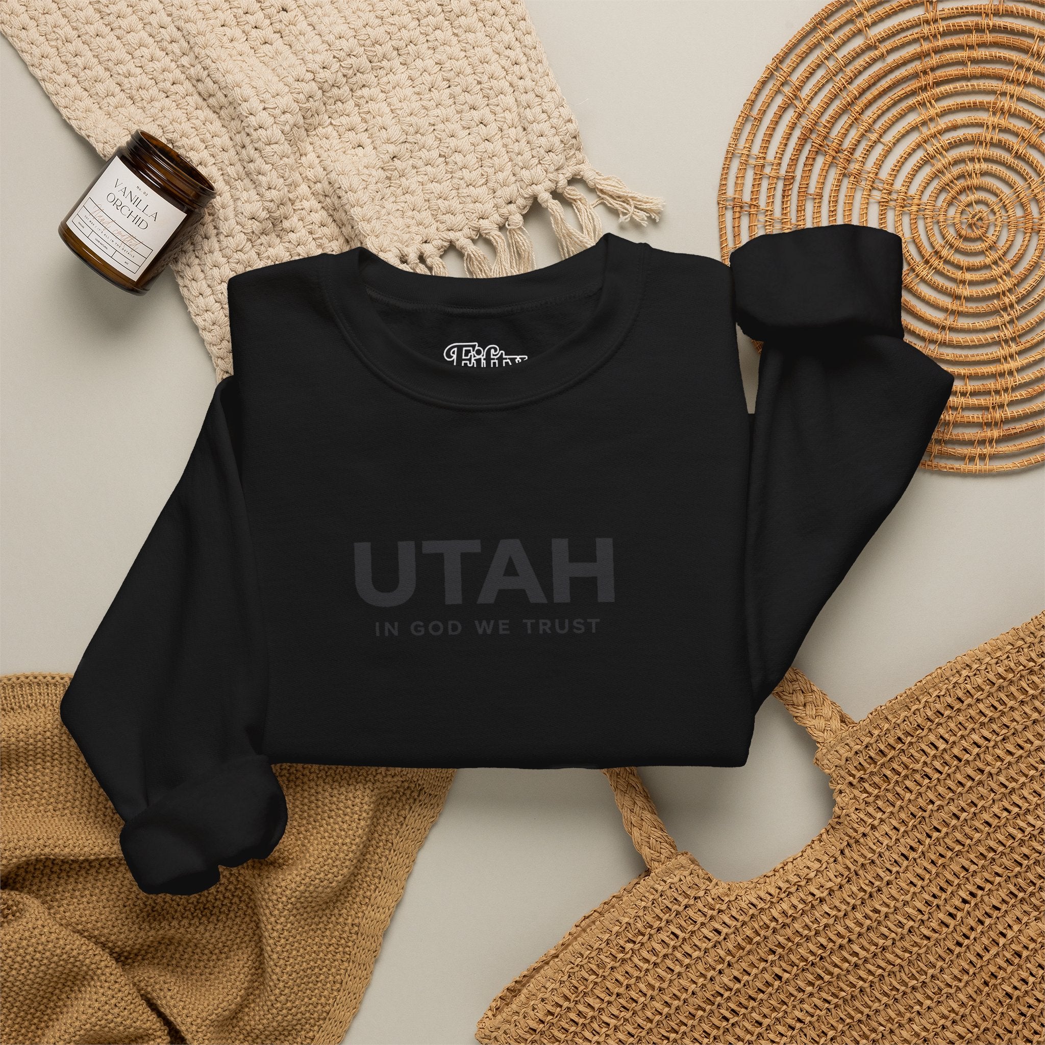 Utah All State In God We Trust Unisex Crewneck Sweatshirt