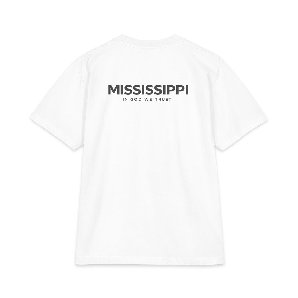 Mississippi All State In God We Trust Unisex Max Heavyweight Short Sleeve