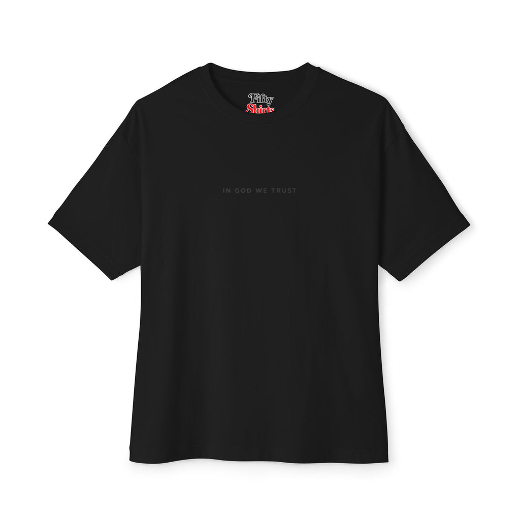 Texas All State In God We Trust Unisex Casual Oversized Boxy Tee