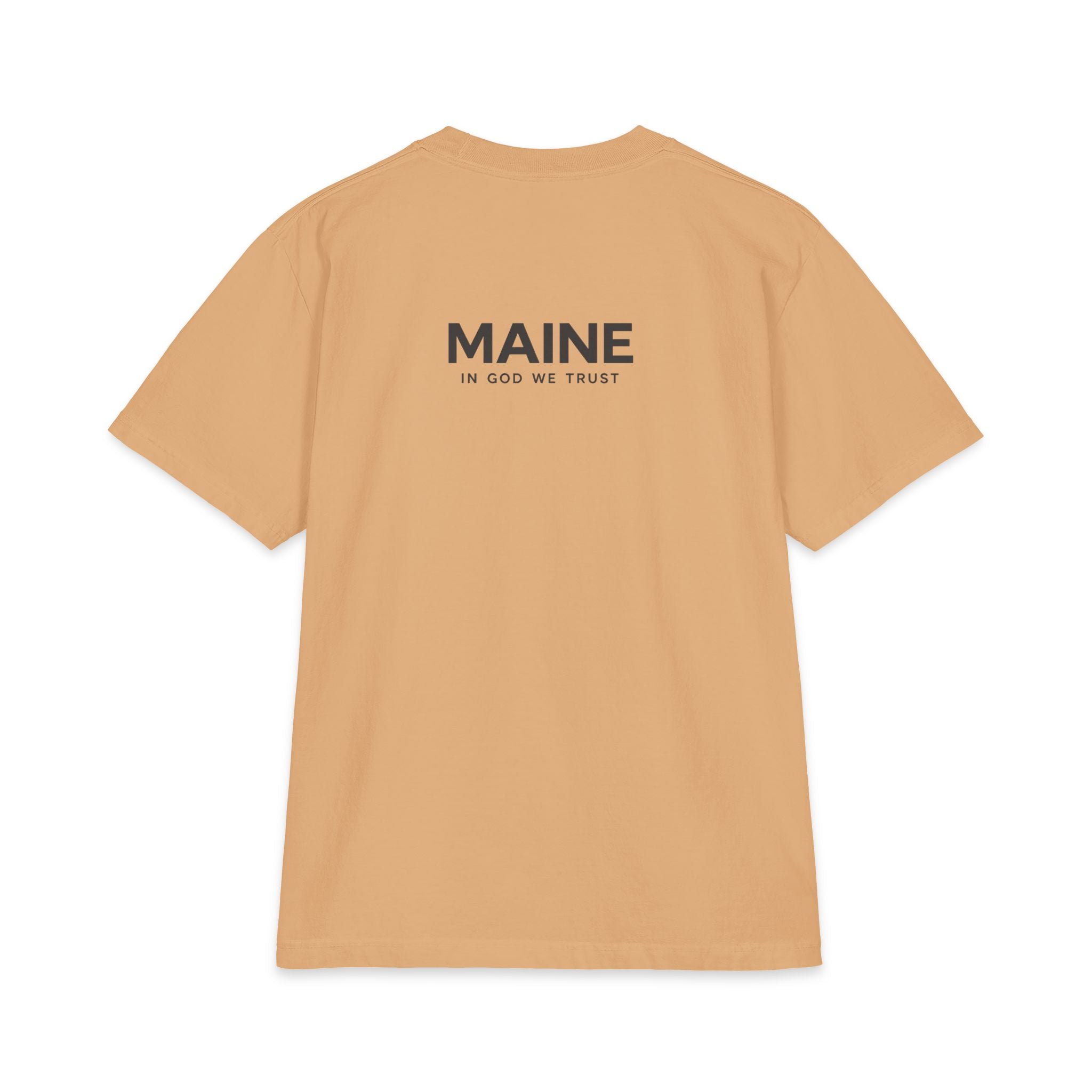 Maine All State In God We Trust Unisex Max Heavyweight Short Sleeve