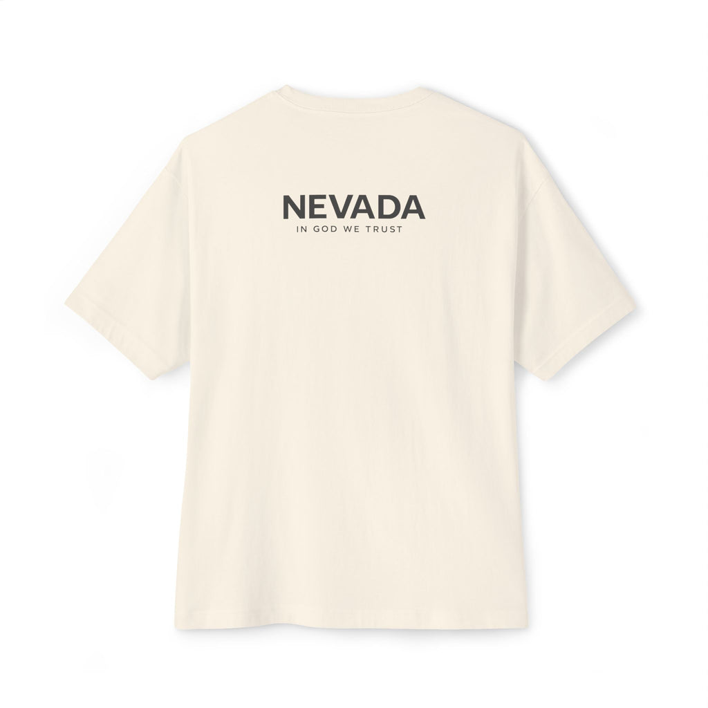 Nevada All State In God We Trust Unisex Casual Oversized Boxy Tee