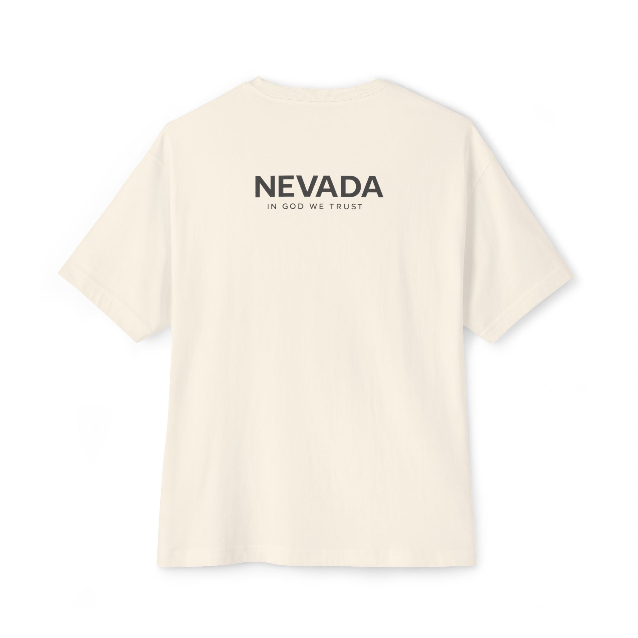 Nevada All State In God We Trust Unisex Casual Oversized Boxy Tee