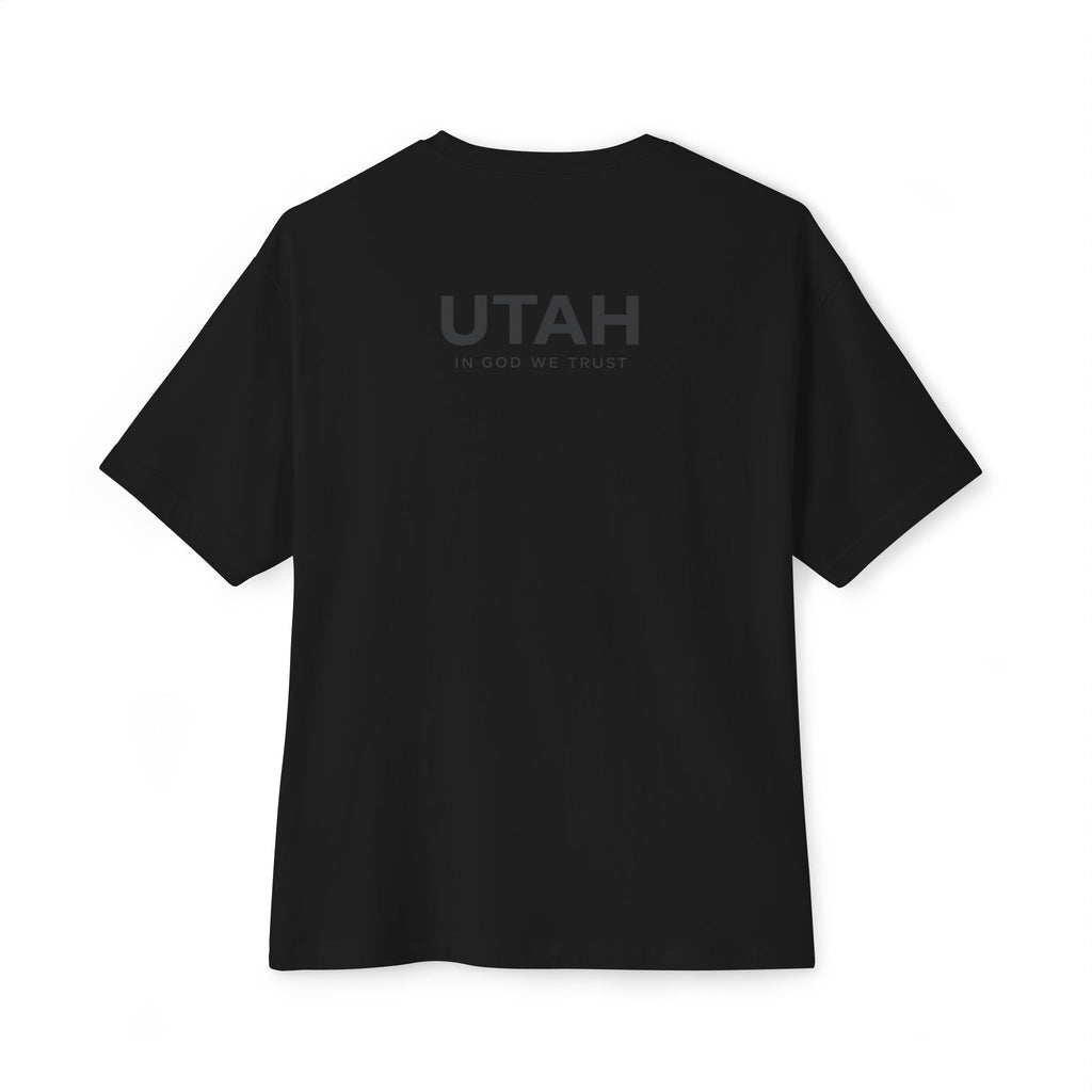Utah All State In God We Trust Unisex Casual Oversized Boxy Tee