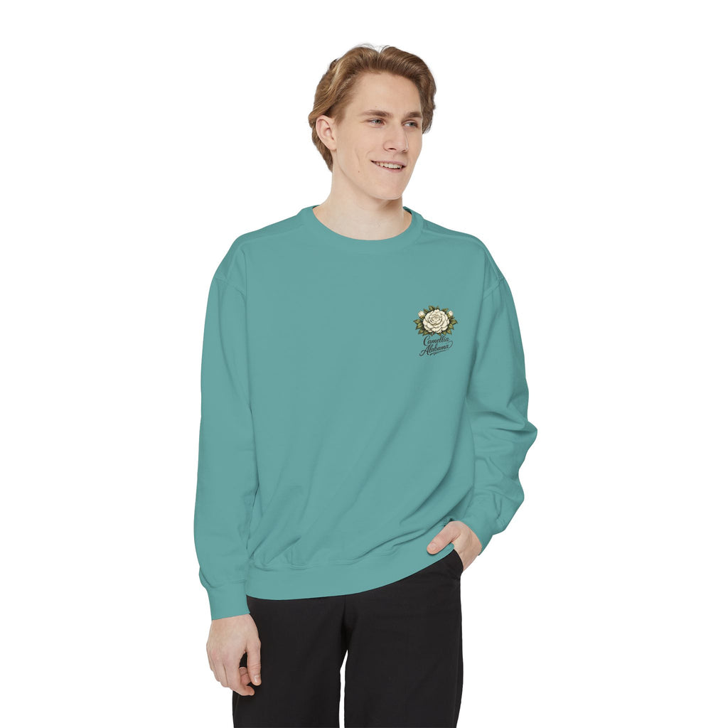 Camellia Alabama Sweatshirt — Vintage Floral Crewneck
