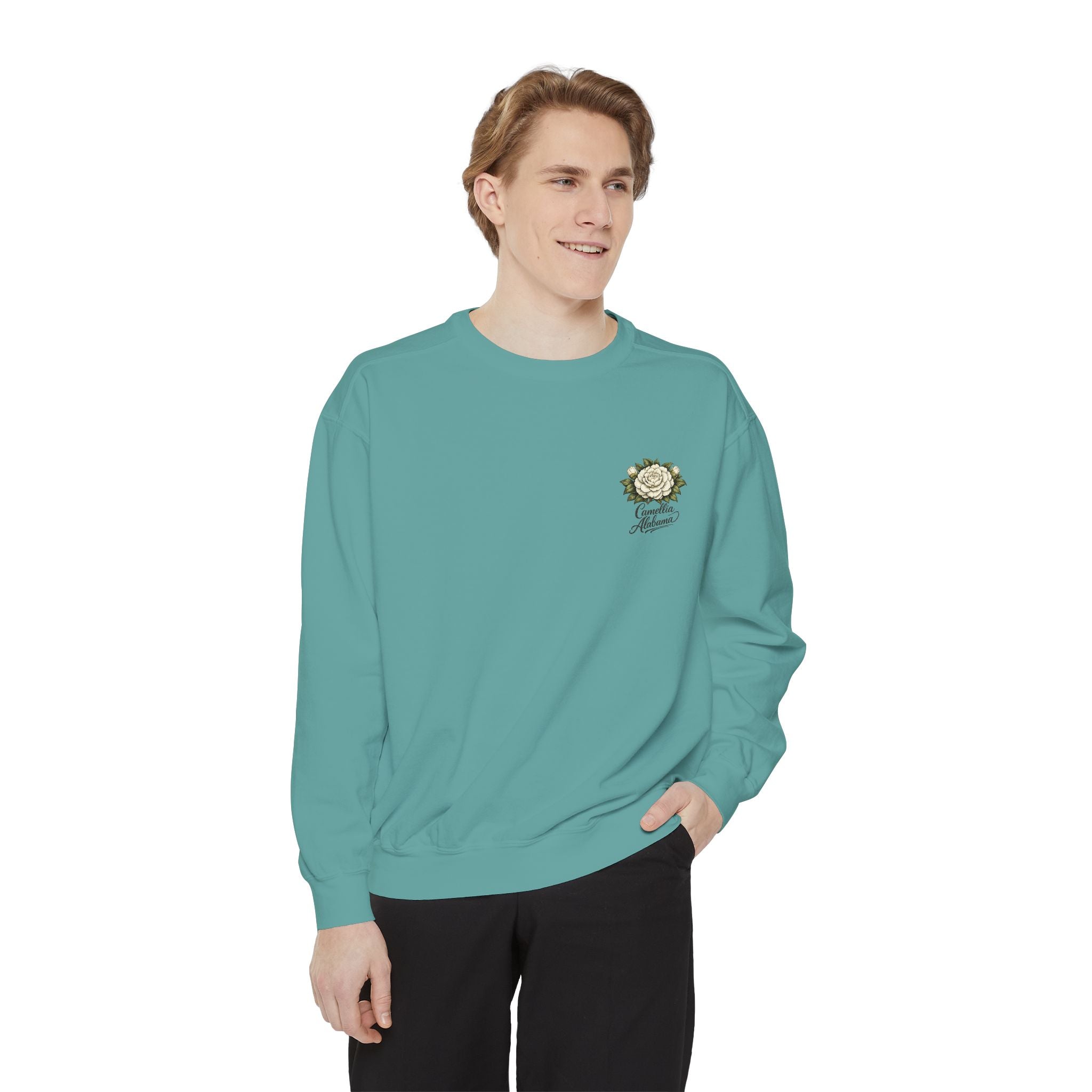 Camellia Alabama Sweatshirt — Vintage Floral Crewneck