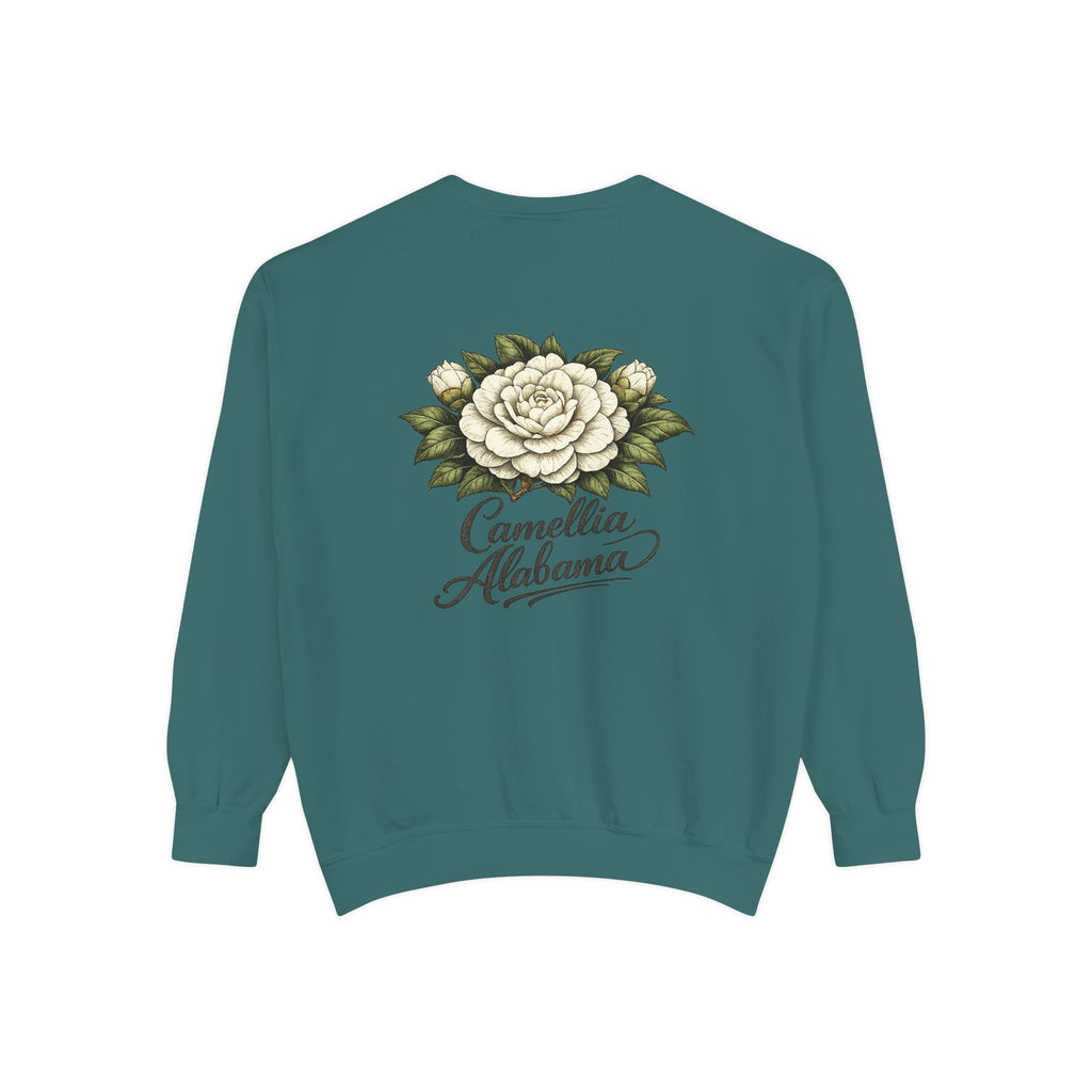 Camellia Alabama Sweatshirt — Vintage Floral Crewneck