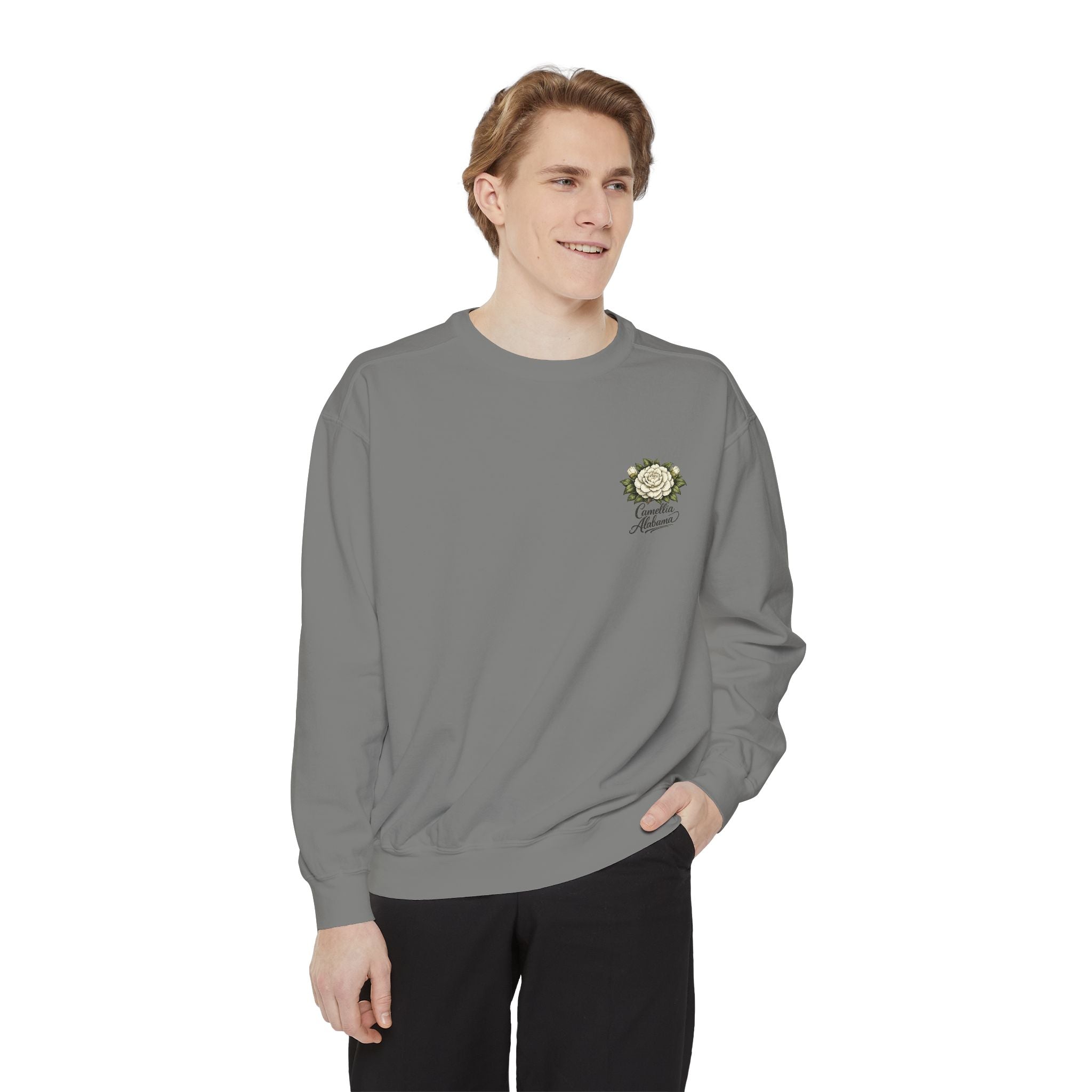 Camellia Alabama Sweatshirt — Vintage Floral Crewneck