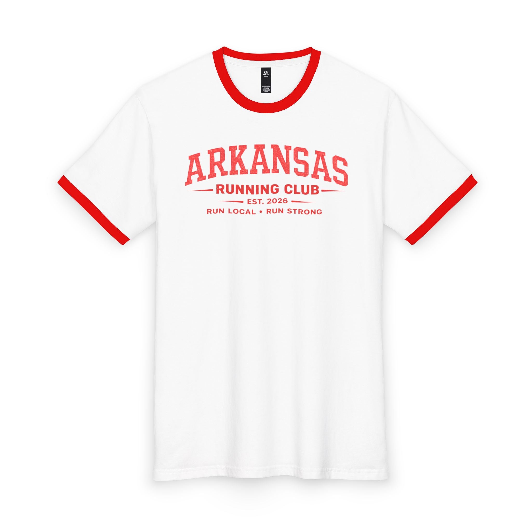 Arkansas Running Club 2026 All State Men's Staple Ringer Tee
