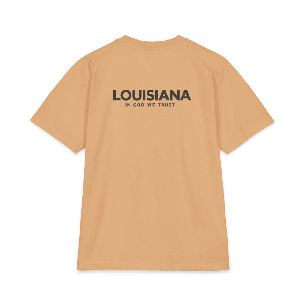 Louisiana All State In God We Trust Unisex Max Heavyweight Short Sleeve