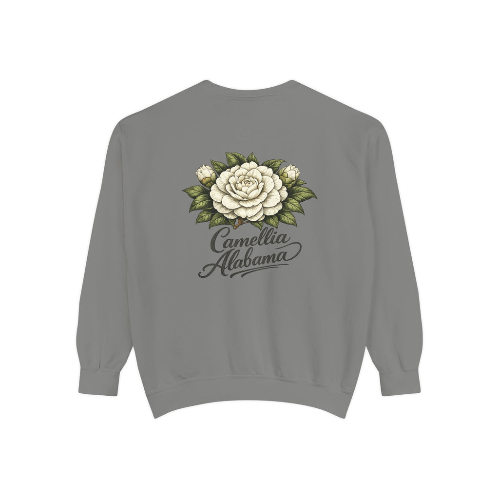 Camellia Alabama Sweatshirt — Vintage Floral Crewneck