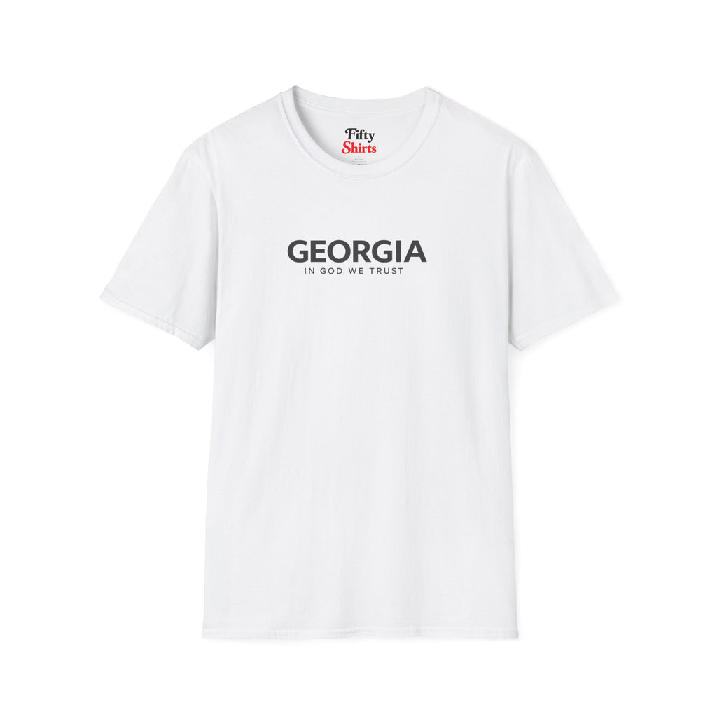 Georgia All State In God We Trust Front Design Unisex Everyday Tee