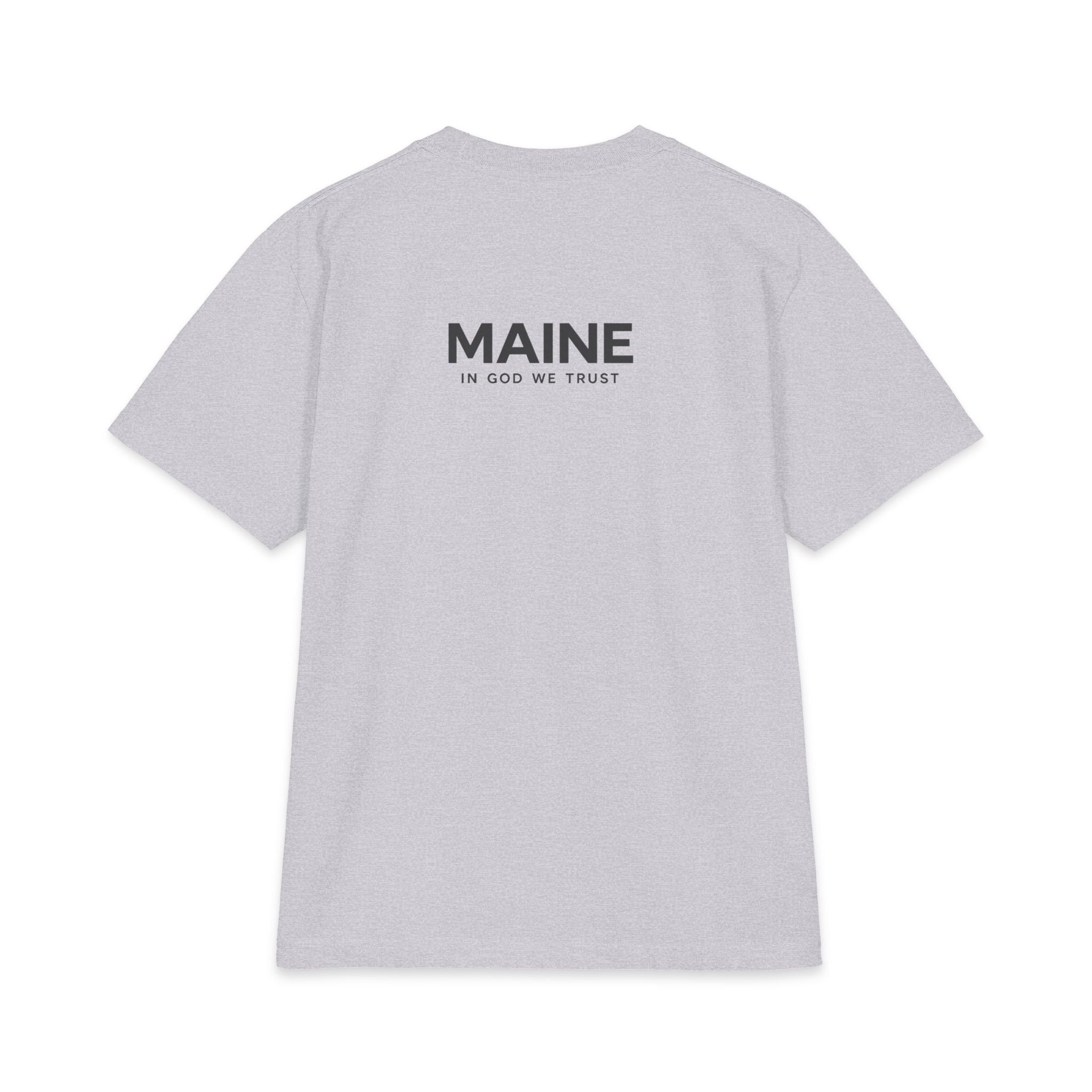 Maine All State In God We Trust Unisex Max Heavyweight Short Sleeve