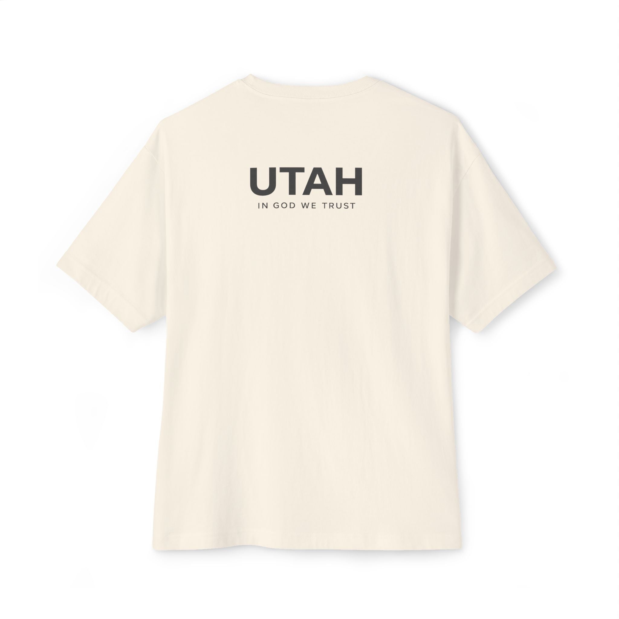 Utah All State In God We Trust Unisex Casual Oversized Boxy Tee