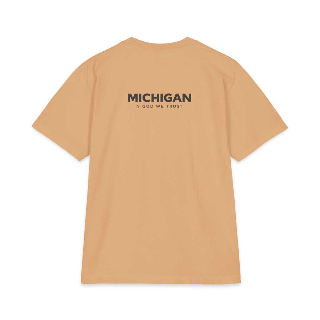 Michigan All State In God We Trust Unisex Max Heavyweight Short Sleeve
