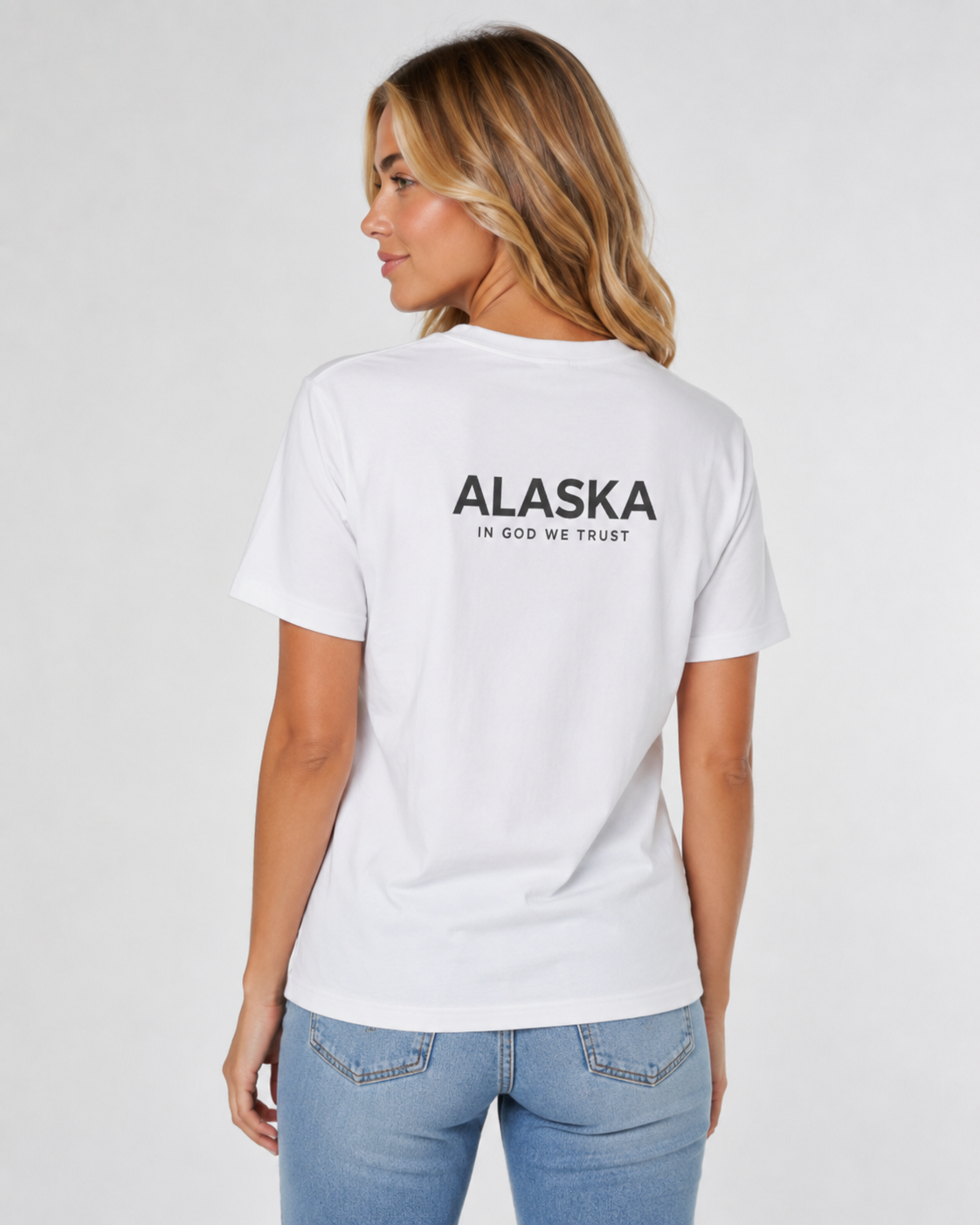 Alaska All State In God We Trust Unisex Everyday Tee